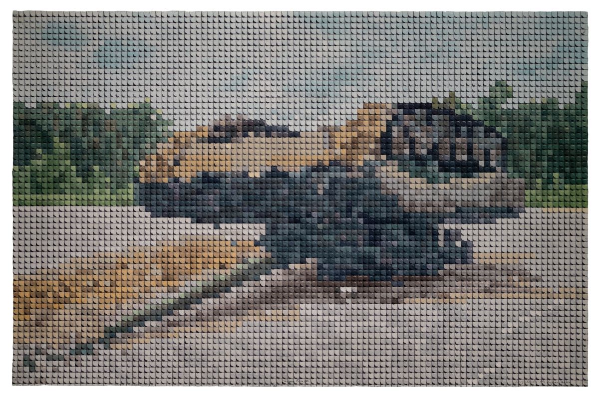 <em>CASA TOW</em> (Casa remolque, 2018), <em>Tanque Ruso I</em> (2022), <em>Tanque Ruso IV</em> (2022), <em>Marte</em> (2023), <em>Litoral Havana Refugee Camp</em> (Campo de refuxiados do litoral da Habana, 2025) e <em>Rohinya Refugee Camp</em> (Campo de refuxiados ruaingas, 2025)